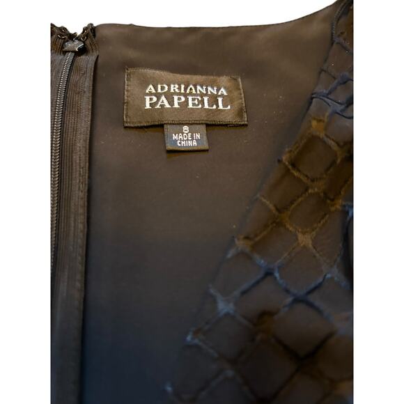 NWT Adrianna Papell Black Dress - Size 8 - Picture 3 of 12